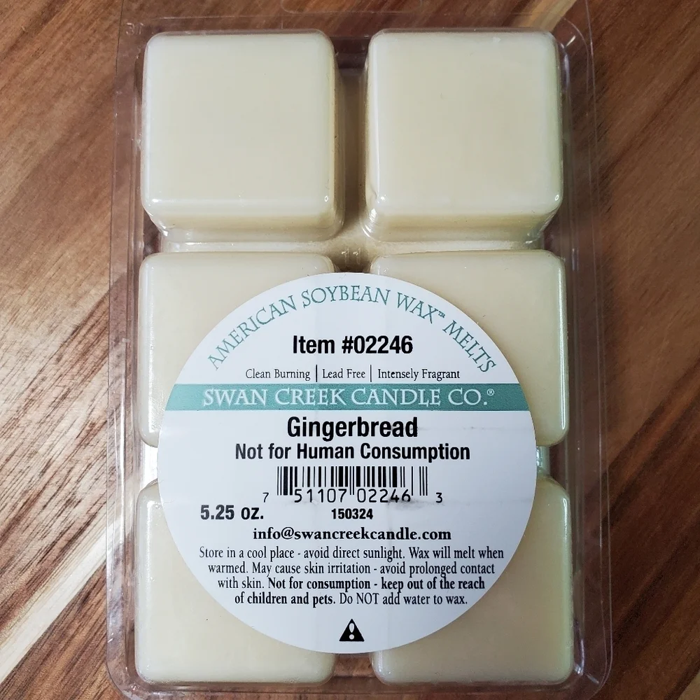GINGERBREAD by SWAN CREEK CANDLE CO Drizzle Melts 100% Natural Wax 5.25 oz NWT